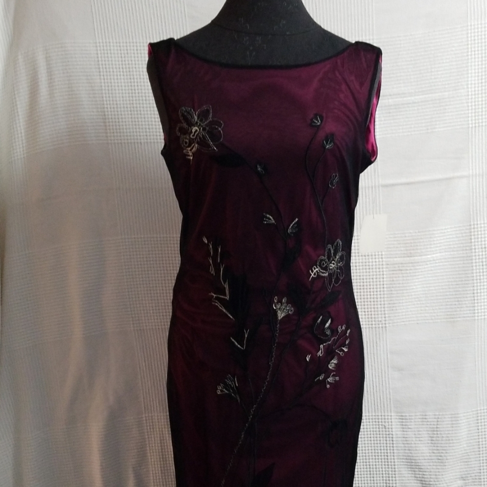 NWT Bugundy long dress